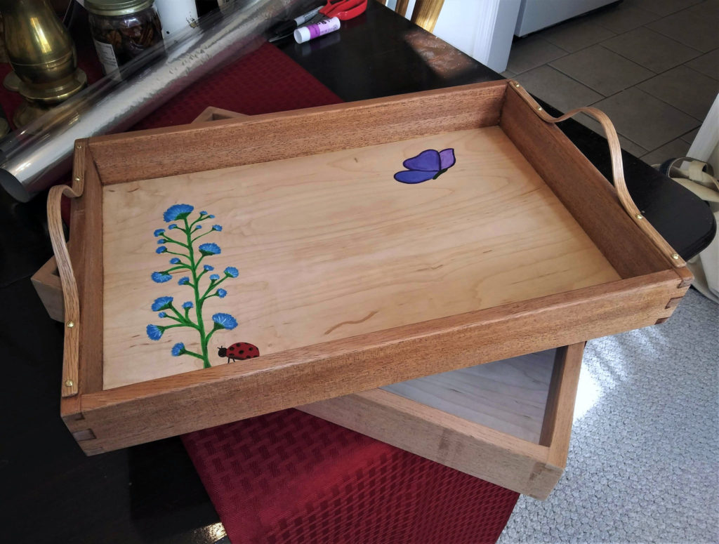 Finished flower tray.